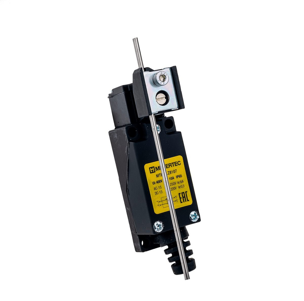 Выключатель концевой, 6 A NO+NC, IP65, шток поворотный регулируемый MTB4-LZ8107 арт. 51734