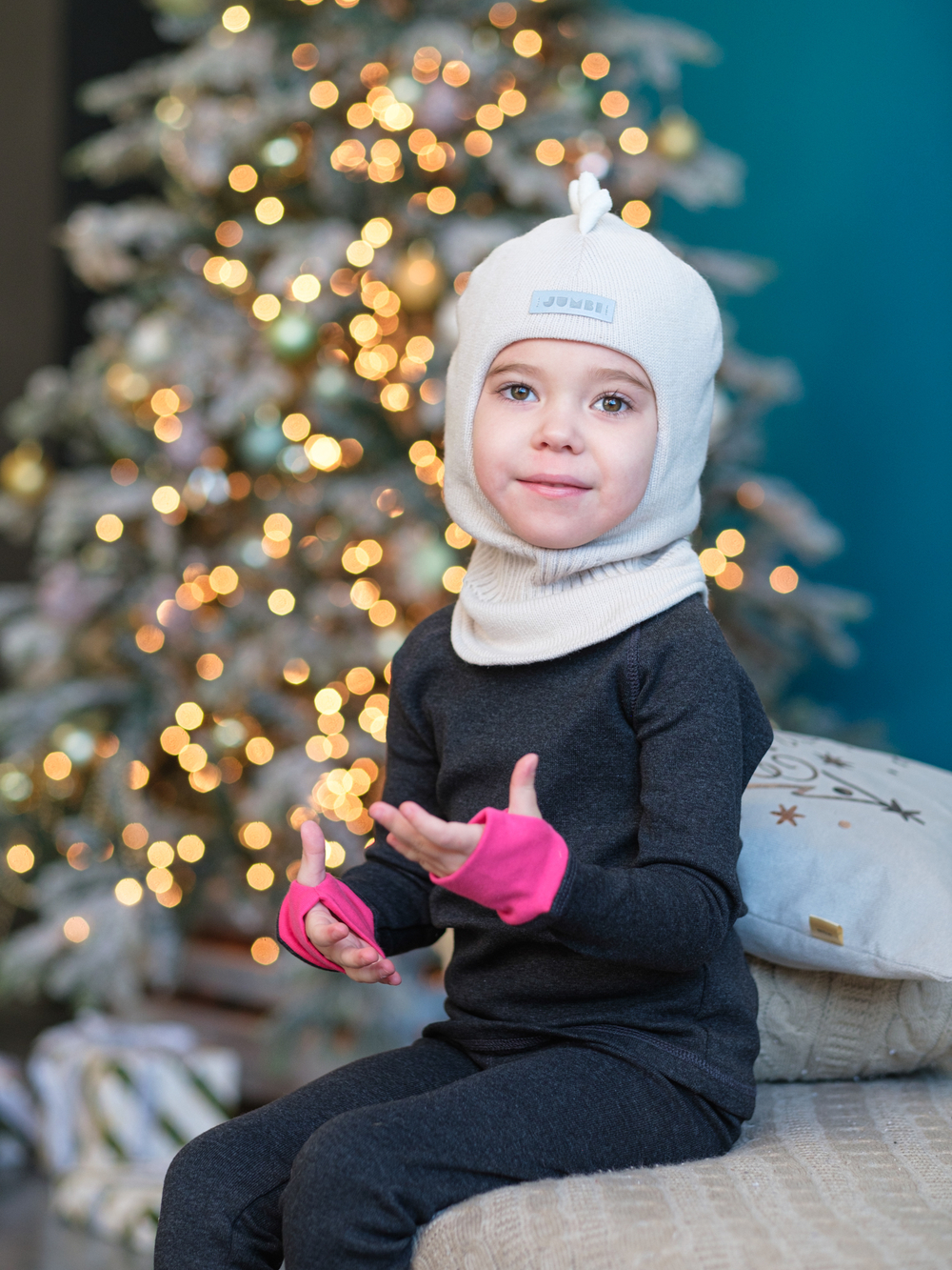 Шлем зимний вязаный (Речной жемчуг) ОРЕО