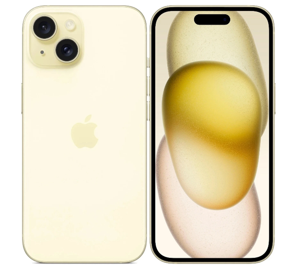 Мобильный телефон Apple iPhone 15 128GB Yellow