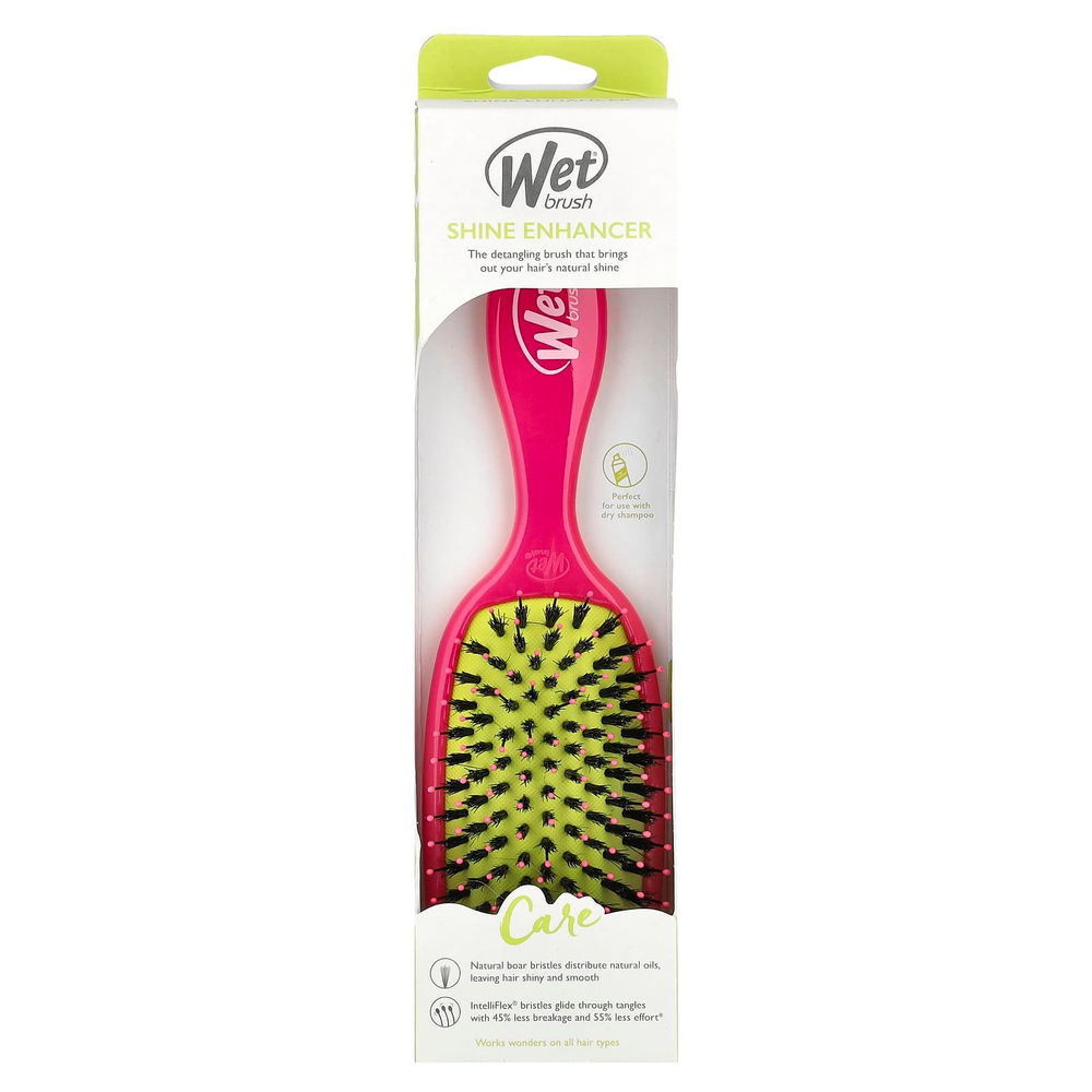 Wet Brush, кисть для усиления блеска, уход, розовый, 1 шт.