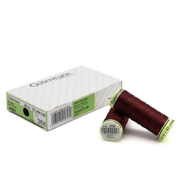 Нитки отделочные Gutermann Top Stitch 30 (30 метров), 5 кат. | 368 бордо