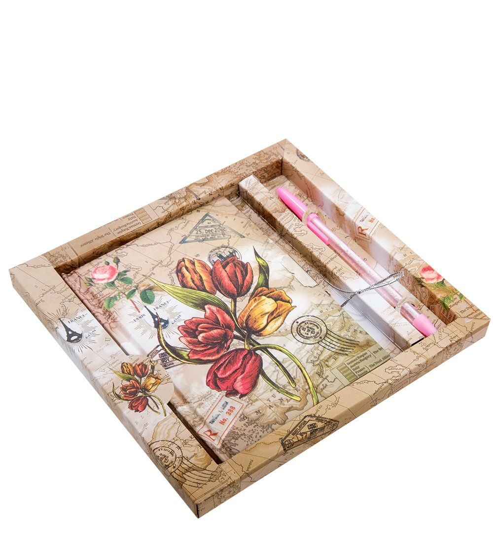 NB-12/3 Блокнот с ручкой «Цветочное очарование»