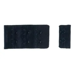 Застежка с крючками сине-черная 2 ряда (цв. 58), 28*55 мм