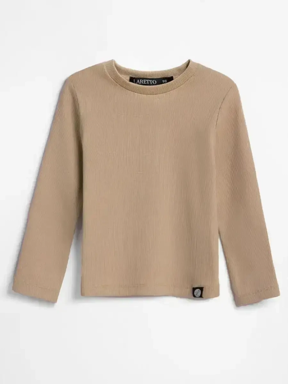 Лонгслив детский в рубчик в школу