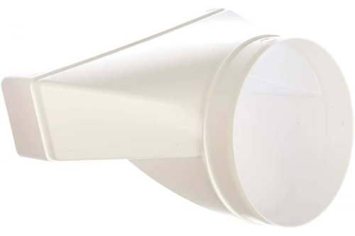 Соединитель плоского воздуховода ПВХ 60*120 с флянцевым воздухораспределителем D100