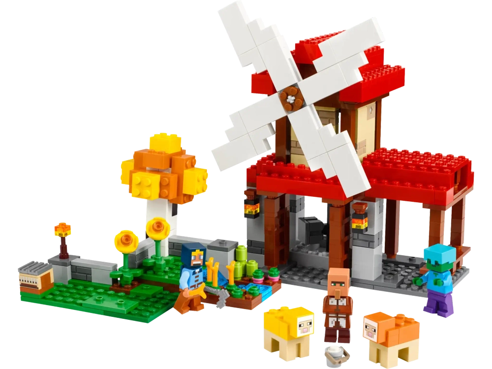 Конструктор LEGO Minecraft 21262 Ферма с ветряной мельницей