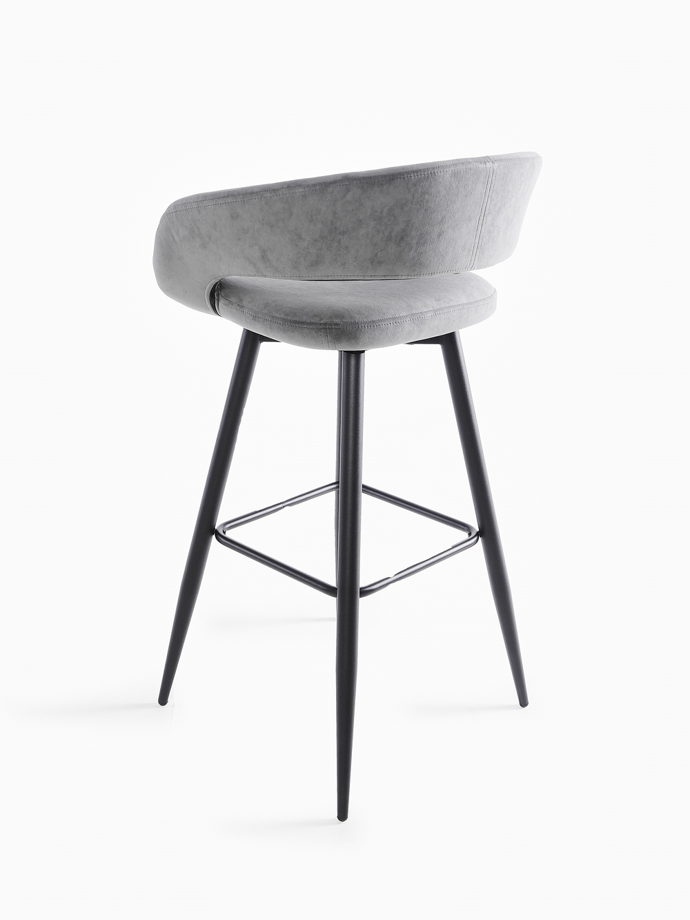 Стул барный МАМАДОМА Барни Р 900, Черный/Antracite Lux b28