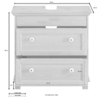 Тумба под раковину Тили из сосны, с ящиками