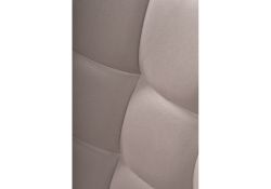 Стул на металлокаркасе Челси крутящийся велюр латте / черный