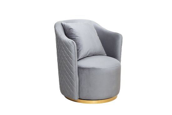 Кресло Verona вращающееся, велюр ,бирюзовый Colt1004-BIRUZ/золото 70*77*80см