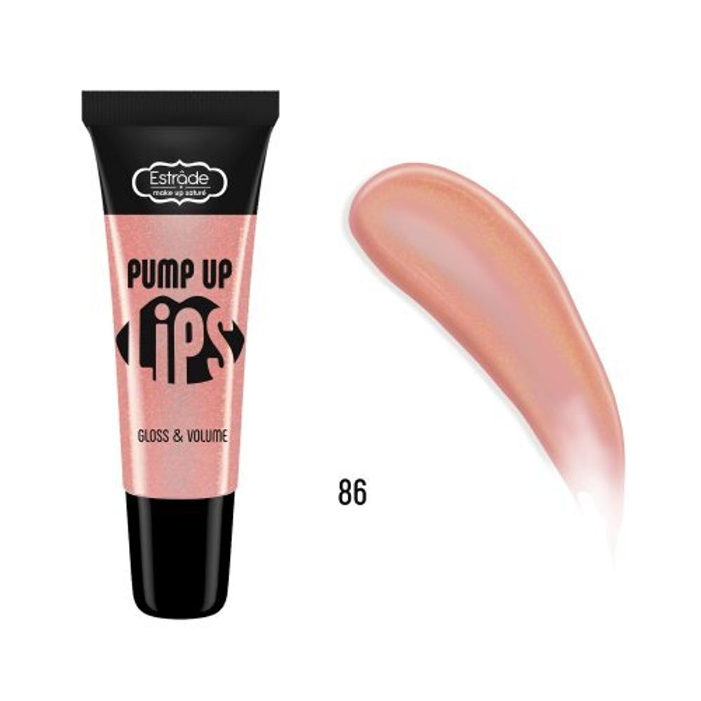 Estrade Блеск для губ Pump Up Lips, с плампинг-эффектом, тон №86, 12 мл