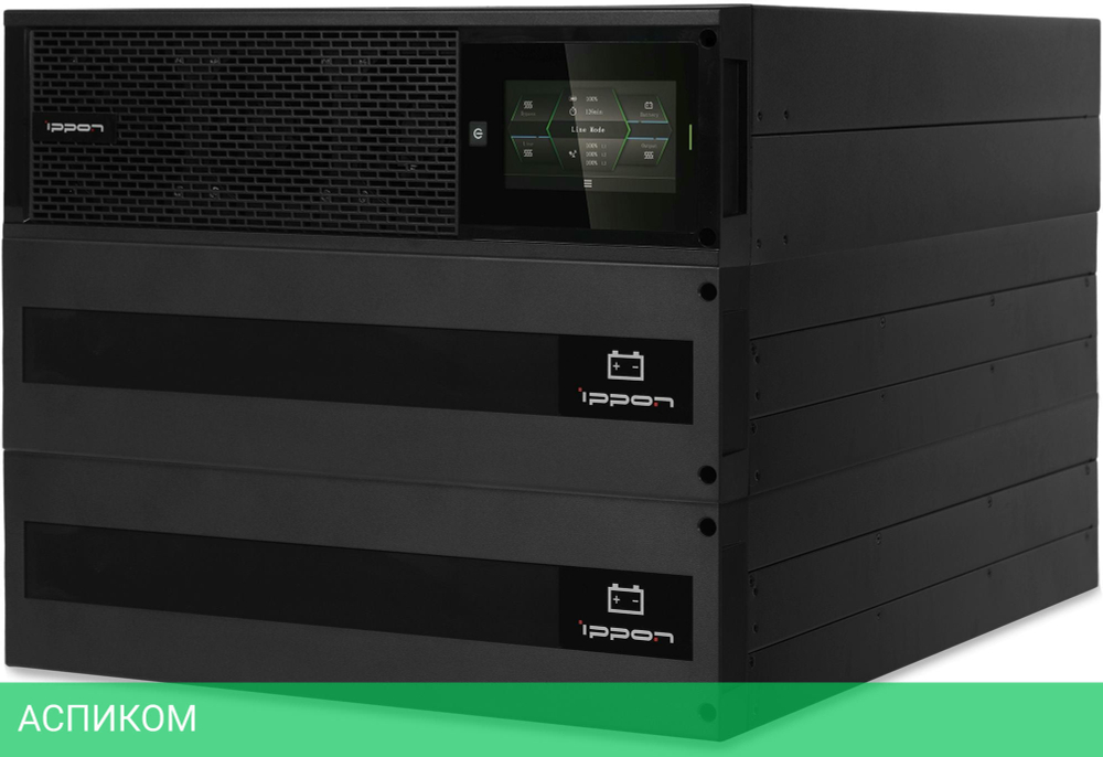 Источник бесперебойного питания Ippon Innova Unity RT 3-3 20K 20000Вт 20000ВА черный (1445985)