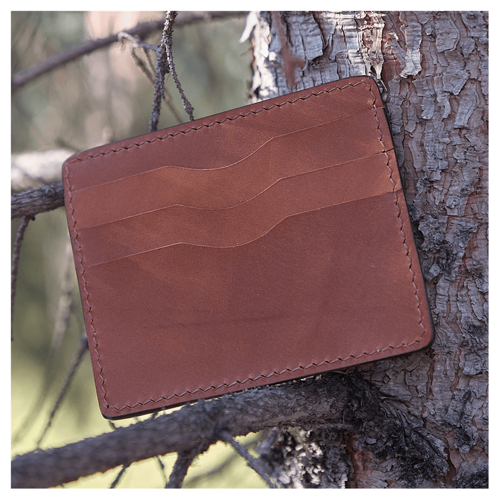 Кожаный картхолдер «Волк»