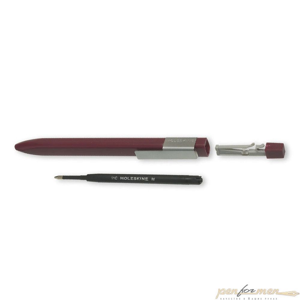 Шариковая ручка Moleskine Classic Click  1мм бордовый блистер (EW41BF710)