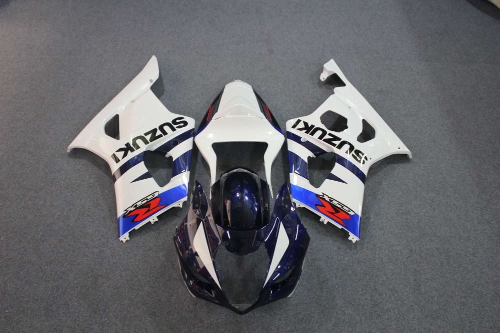 Комплект пластика для мотоцикла Suzuki GSX-R1000 03-04 Бело-Синий