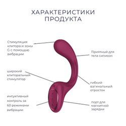 Вибратор для стимуляции зоны G Satisfyer G for Goddess 2, красный