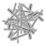 Заклепки алюминиевые, 3/16"-1/4", 5 х 6 мм, 50 шт Denzel