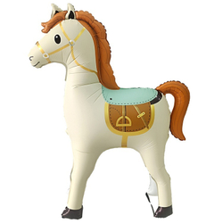 Большая ходячая ростовая фигура шар в виде лошади