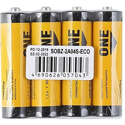 Батарейка R 6 SmartBuy б/б 4S (60/600)