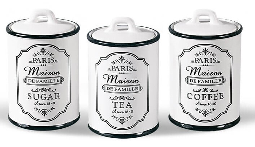 MR-20030-03CS Набор из 3-х ёмкостей "Paris Maison" 0,75 л