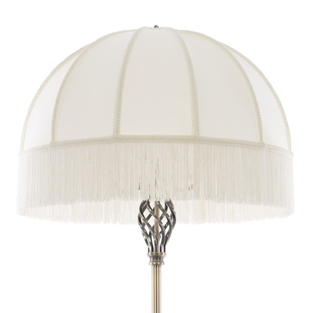 Citilux Базель CL407931T Торшер бронза со столиком и бежевым абажуром