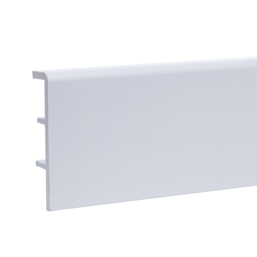 Плинтус дюрополимерный Rico Concept Белый 80х20х2200 мм