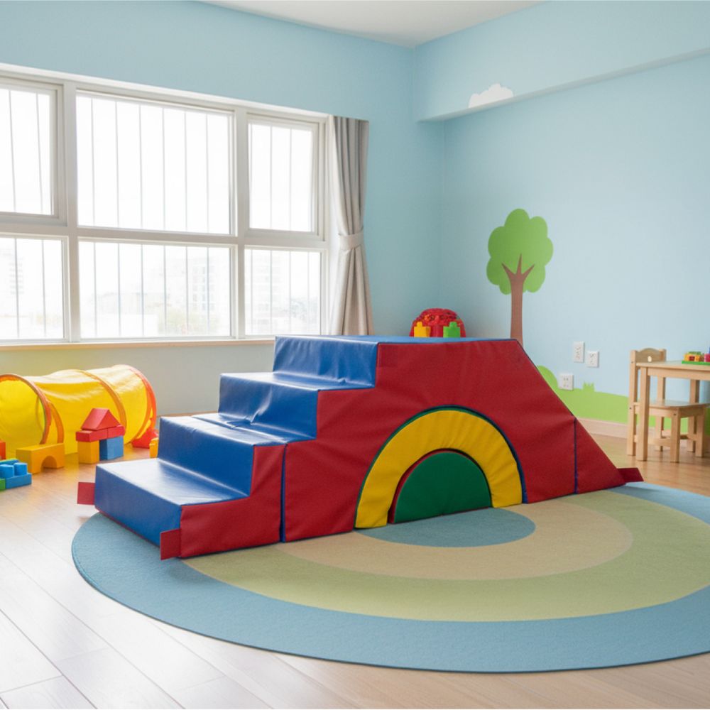 Мягкий игровой развивающий комплекс Romana "Лесенка с горкой" (стандартный)