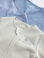 Комбинезон / Cлип для малышей Next E19-903, 3 шт., Светло-зеленый, Голубой