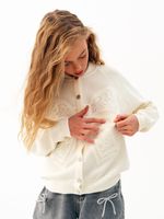 Кардиган для девочки AT1118 молочный