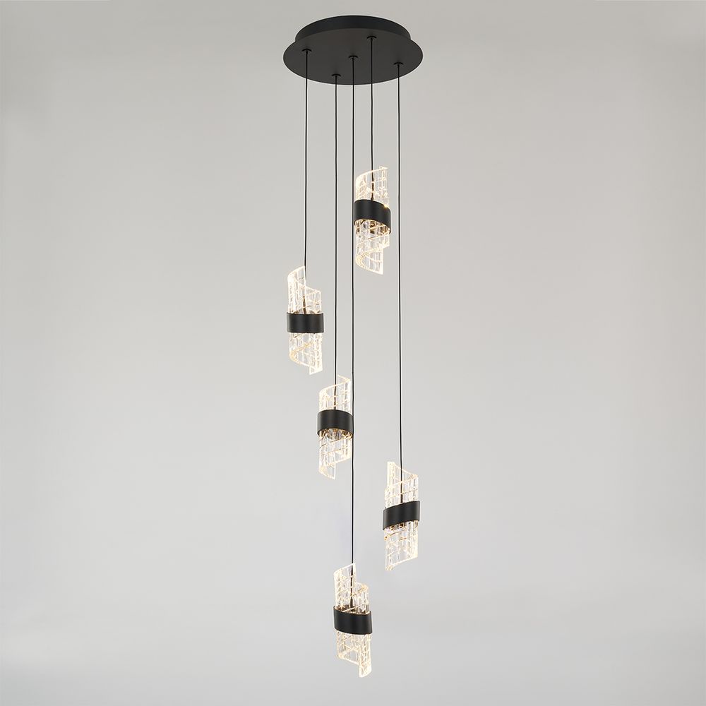 Подвесной светильник MD23001022-5A matt black