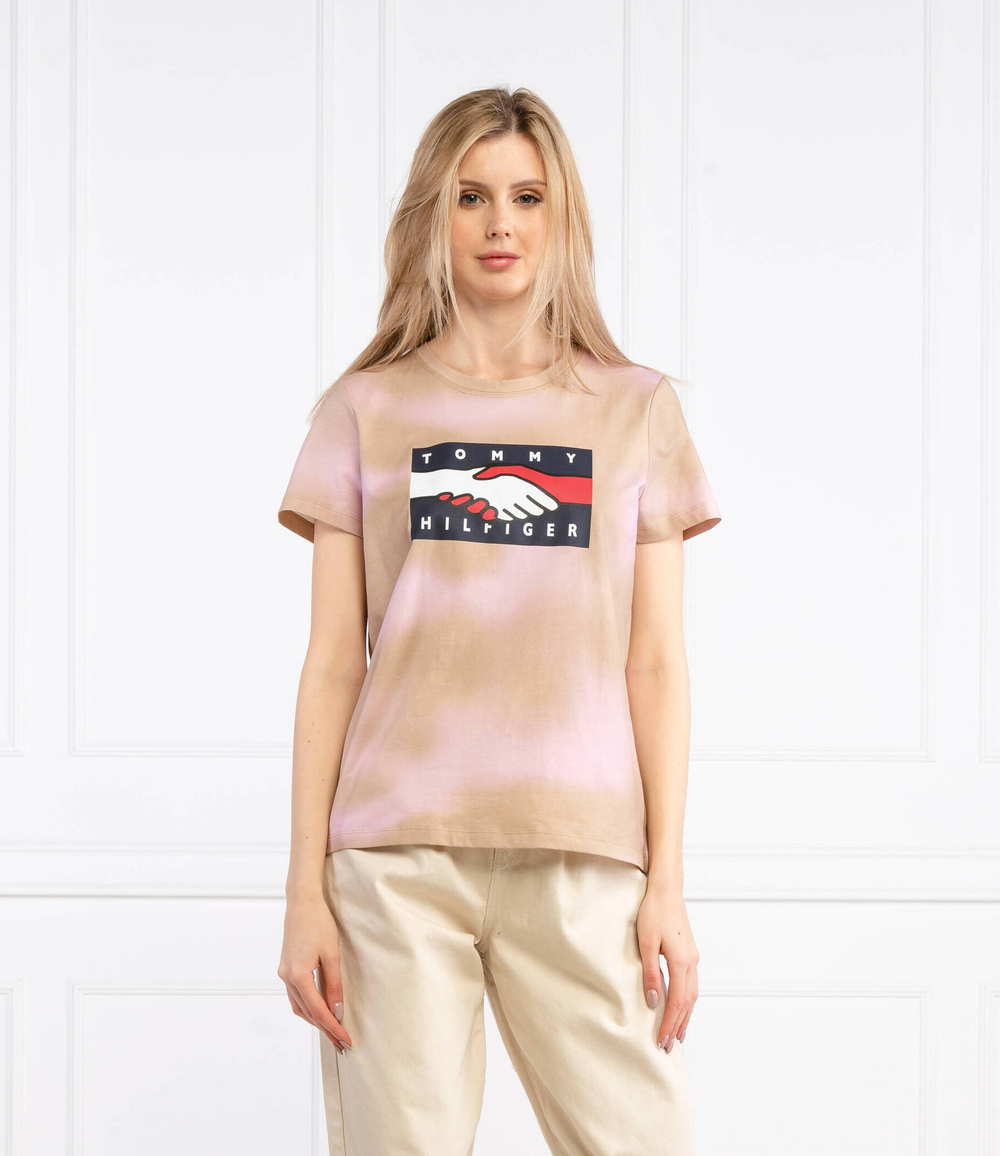 футболка Tommy Hilfiger - розовый(WW0WW32327)