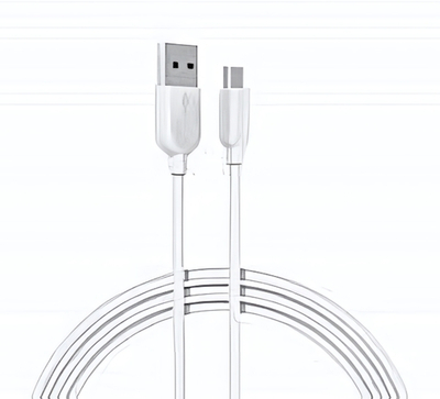 Кабель Borofone BX14 USB-microUSB 2.4A 2м PVC White