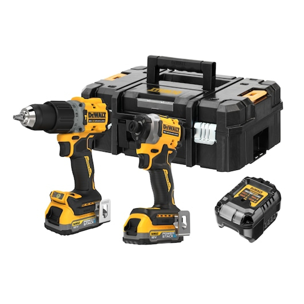 Набор DeWalt DCK2050E2T: DCD805 + DCF850, 2 АКБ POWERSTACK, TSTAK