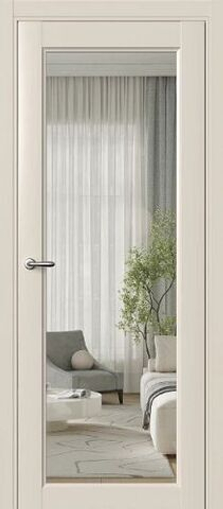Межкомнатная дверь Фрамир Elegance 1 PO Прозрачное Пралине