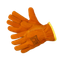 Перчатки Gward Driver Lux Zima утепленные из спилка оранжевого цвета