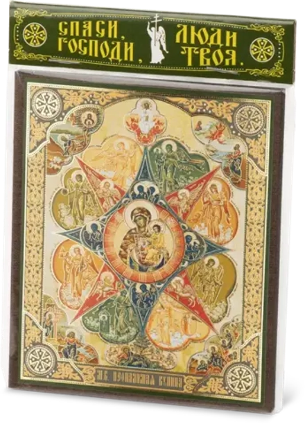 Икона БМ "Неопалимая Купина" 10х12 на МДФ-6