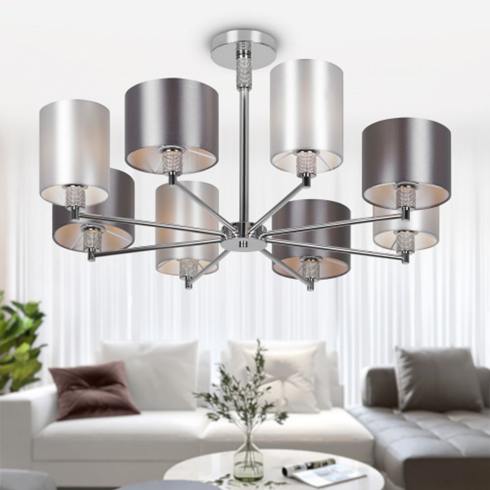 Люстра Rivoli Ebony 2081-308 8 х Е14 40 Вт классика | Rivoli