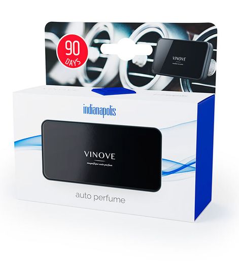 ИНДИАНАПОЛИС черный, дизайнерский ароматизатор для автомобиля Original Indianapolis, Vinove