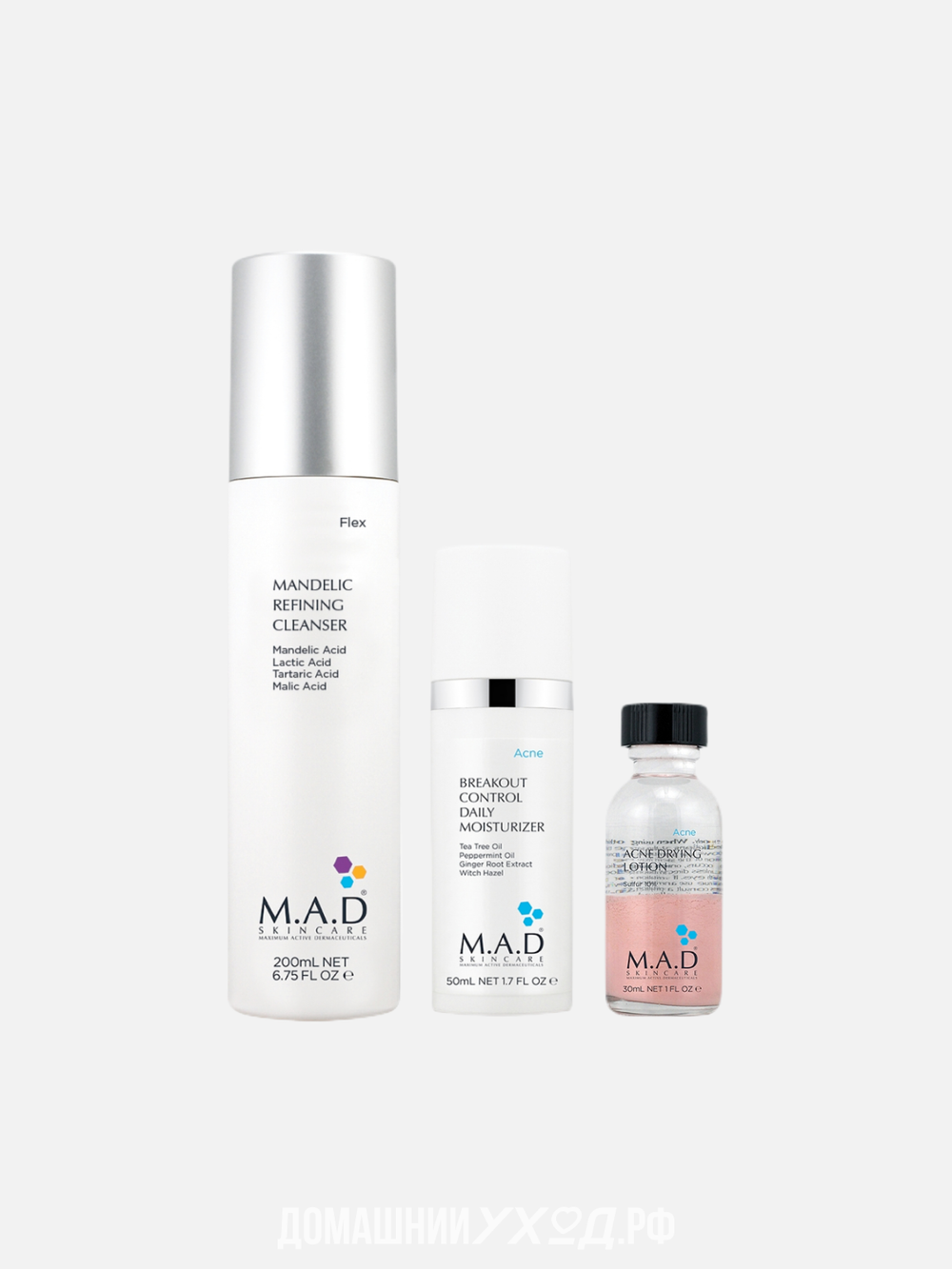Набор для ухода за проблемной кожей с воспалениями Anti-Acne Bundle M.A.D Skincare Набор для ухода за проблемной кожей с воспалениями Anti-Acne Bundle M.A.D Skincare