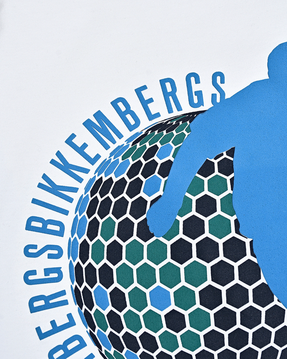 Футболка+Шорты BIKKEMBERGS Белый/Термопринт: футболист//Голубой/Темно-синий Мальчик