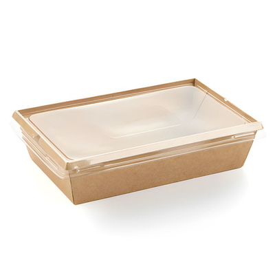 Контейнер бумажный ЛЗ 800 Kraft 200x120x55 мм 800 мл 1/300