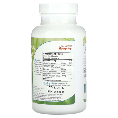 Zahler, Иммунная защита, формула для поддержки иммунной системы, 120 капсул