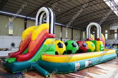 Коммерческий надувной батут "Футбольная площадка" 12*5*4 м