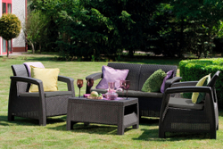 Комплект мебели Corfu Russia Set, коричневый