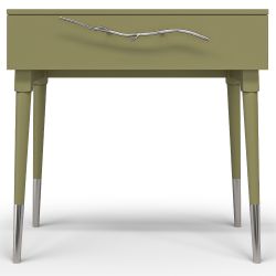 Консоль Арт Колор matte Стайл Сильвер Зеленая олива матовая