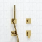 Смеситель для ванны WasserKRAFT Neckar SET2854 золото