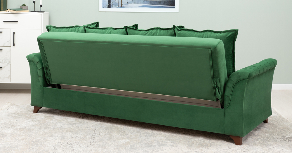 Ирис диван-кровать (темно-зеленый)