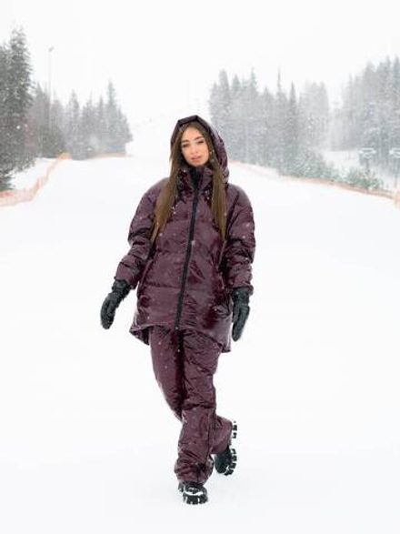 Miracle Пуховик женский Бордовый