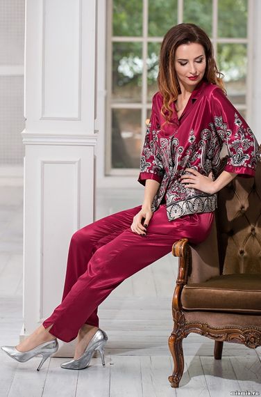 Комплект брючный 2 предмета Mia-Amore JUSTIN 3146 бордо