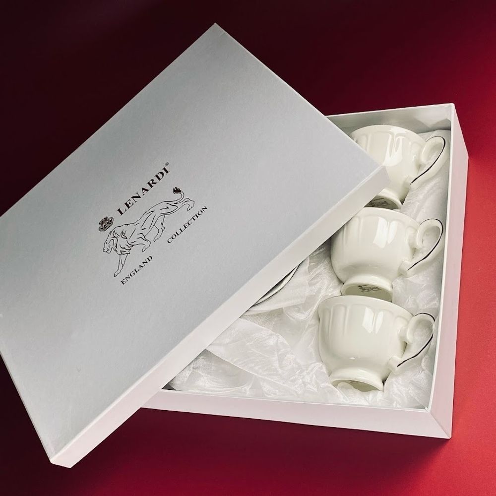 Lenardi 305-105 Кофейный набор 12пр. 140мл в под.уп.(х12)Фарфор